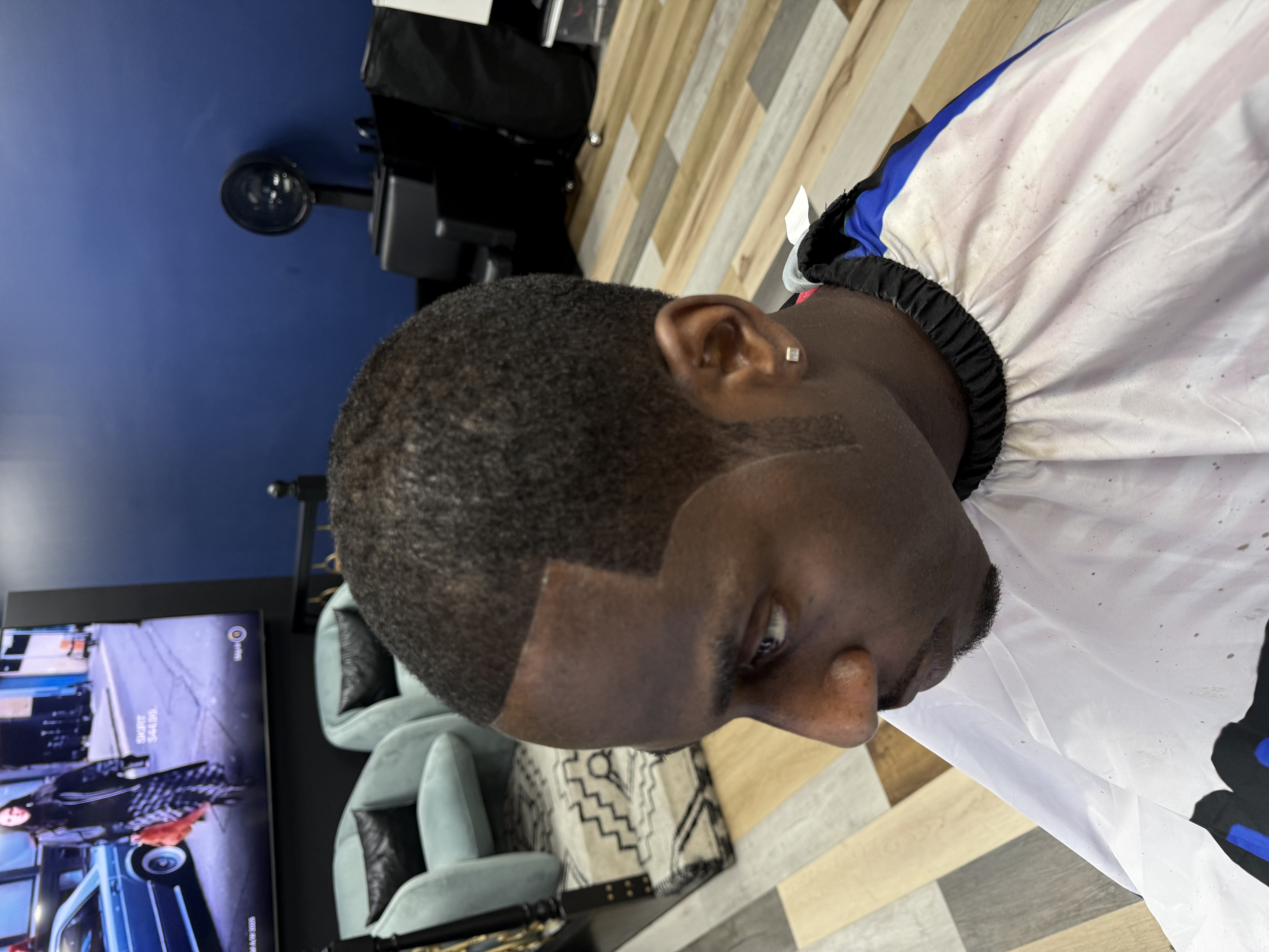 Finished haircut and style at Mr. Kelly's Barber Shop